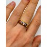 925 Sterling Silver Gold Plated Spinel Ring Size 8