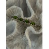 925 Sterling Silver Peridot & Marcasite Brooch Length 2.15 inch