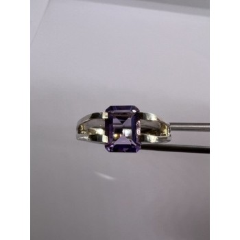 925 Sterling Silver Amethyst Cna Ring Size 7