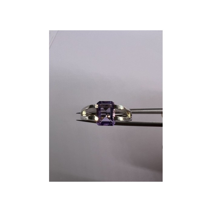 925 Sterling Silver Amethyst Cna Ring Size 7