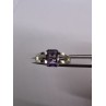925 Sterling Silver Amethyst Cna Ring Size 7