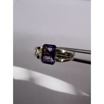 925 Sterling Silver Amethyst Cna Ring Size 7