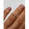 925 Sterling Silver Gold Plated CZ Ring Size 5