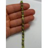 925 STERLING SILVER  GOLD PLATED PERIDOT & DIAMONDS BRACELET