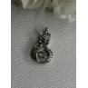 925 Sterling Silver Lovely Moving Fox CZ Pendant Length 0.90 Inch