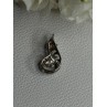 925 Sterling Silver Lovely Moving Fox CZ Pendant Length 0.90 Inch