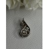 925 Sterling Silver Lovely Moving Fox CZ Pendant Length 0.90 Inch