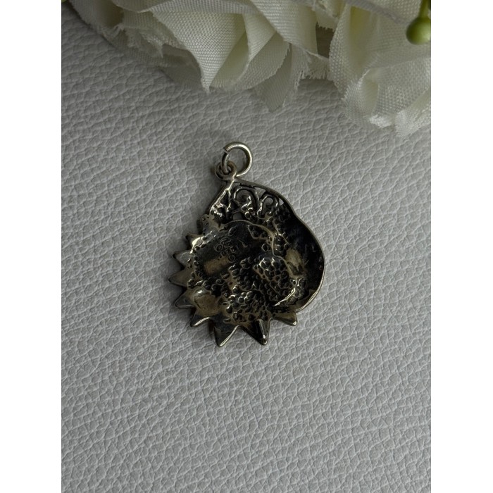 Vintage 925 Sterling Silver Moon & Sun Pendant Length 1.20 Inch