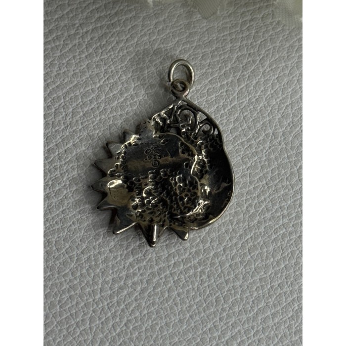 Vintage 925 Sterling Silver Moon & Sun Pendant Length 1.20 Inch