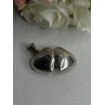Retro 925 Sterling Silver Etched Heart Locket Pendant Length 1.20 Inch