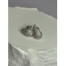 925 Sterling Silver Beautiful CZ Earrings Length 0.55
