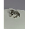 925 Sterling Silver Beautiful CZ Earrings Length 0.55