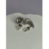 925 Sterling Silver Beautiful CZ Earrings Length 0.55