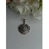 Lovely Flower 925 Sterling Silver Beryl Pendant Length 1 Inch