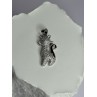 925 Sterling Silver Cat CZ Pendant Length 1.3 Inch