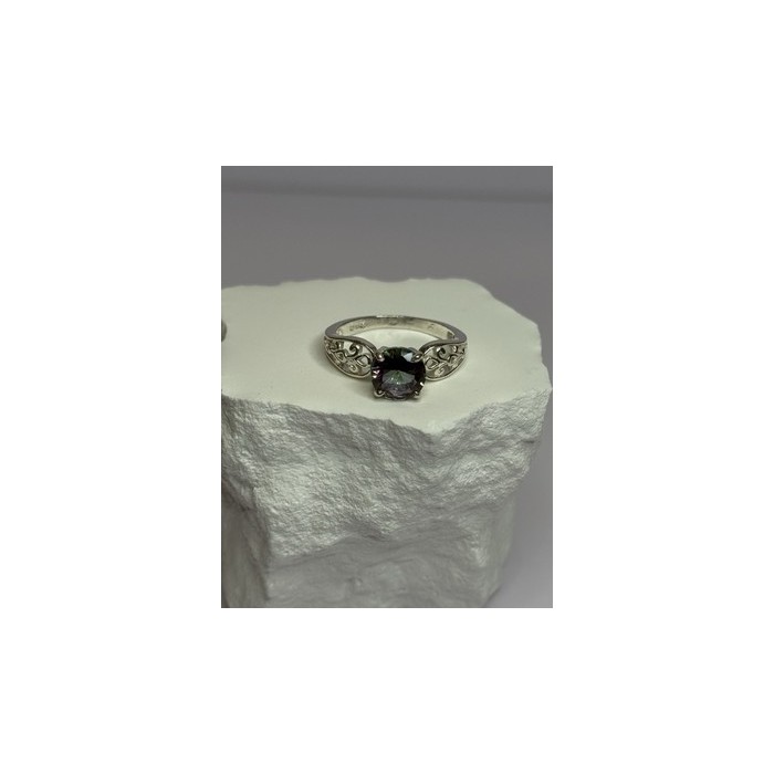 925 Sterling Silver Alexandrite Ring Size 7.5