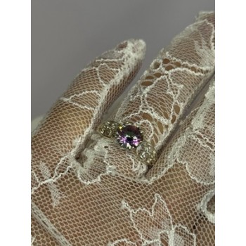 925 Sterling Silver Alexandrite Ring Size 7.5