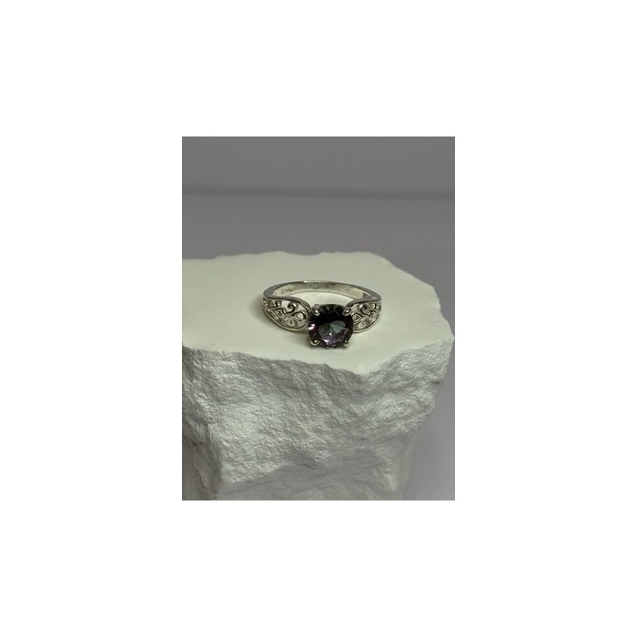 925 Sterling Silver Alexandrite Ring Size 7.5