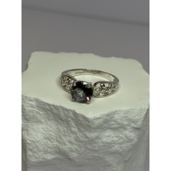 925 Sterling Silver Alexandrite Ring Size 7.5