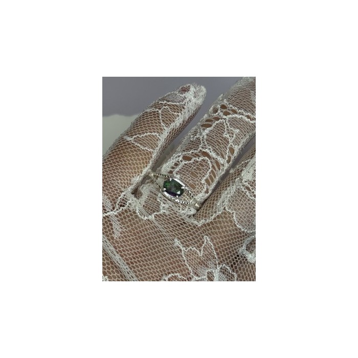 925 Sterling Silver Alexandrite Ring Size 7.5