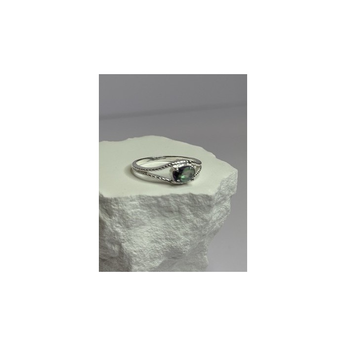 925 Sterling Silver Alexandrite Ring Size 7.5