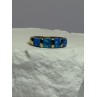 925 Sterling Silver Gold Plated Opal Ring Size 5.5