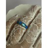 925 Sterling Silver Gold Plated Opal Ring Size 5.5
