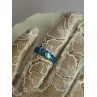 925 Sterling Silver Gold Plated Opal Ring Size 5.5