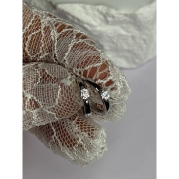 925 Sterling Silver Minimalist CZ Earrings Length 0.5 Inch