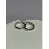 925 Sterling Silver Minimalist CZ Earrings Length 0.5 Inch