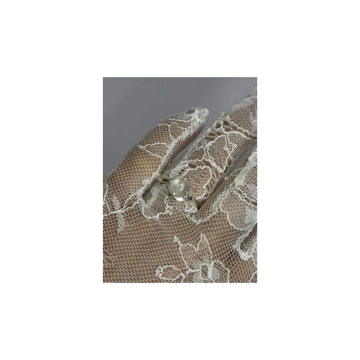 925 Sterling Silver Moonstone Ring Size 7.5