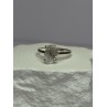 925 Sterling Silver Raw & Rough-Cut Diamond Ring Size 6.5