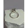 925 Sterling Silver Raw & Rough-Cut Diamond Ring Size 6.5