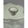 925 Sterling Silver Raw & Rough-Cut Diamond Ring Size 6.5