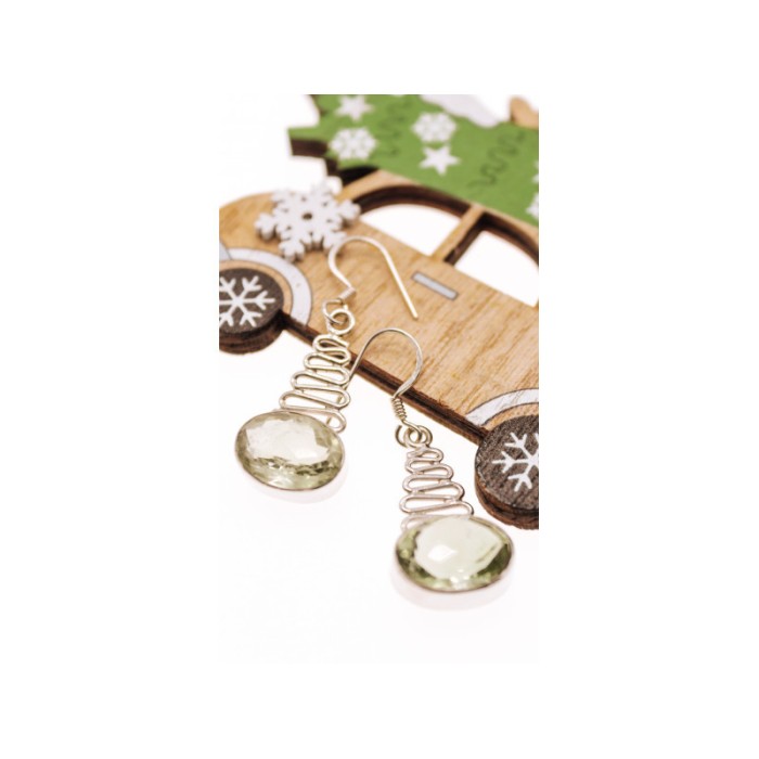 925 Sterling Silver Demantoid Earrings