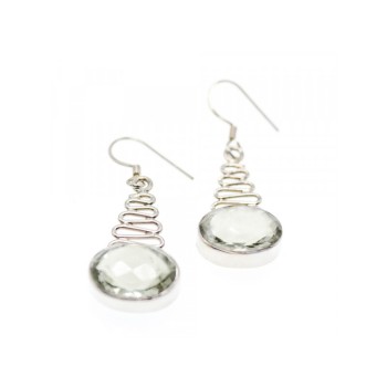 925 Sterling Silver Demantoid Earrings