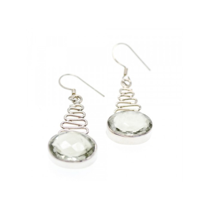 925 Sterling Silver Demantoid Earrings