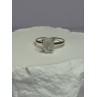 925 Sterling Silver Raw & Rough-Cut Diamond Ring Size 6.5