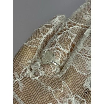 925 Sterling Silver Raw & Rough-Cut Diamond Ring Size 6.5