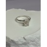 925 Sterling Silver Raw & Rough-Cut Diamond Ring Size 6.5