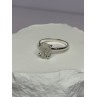 925 Sterling Silver Raw & Rough-Cut Diamond Ring Size 6.5
