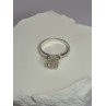 925 Sterling Silver Raw & Rough-Cut Diamond Ring Size 6.5