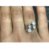 925 Sterling Silver White/colorless CZ Ring Size 6.5