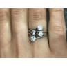 925 Sterling Silver White/colorless CZ Ring Size 6.5