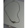 Elegant 925 Sterling Silver Gold Plated Part Diamond Necklace