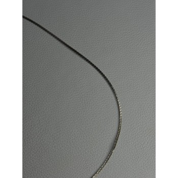 Elegant 925 Sterling Silver Gold Plated Part Diamond Necklace