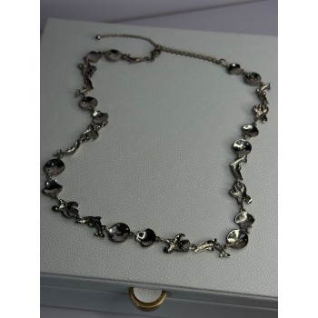 925 Sterling Silver Ocean Style Necklace Length 21/ 19 Inch