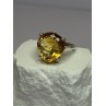 925 Sterling Silver Citrine Ring Size 7