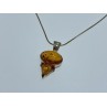 925 Sterling Silver Amber Chain with Pendant