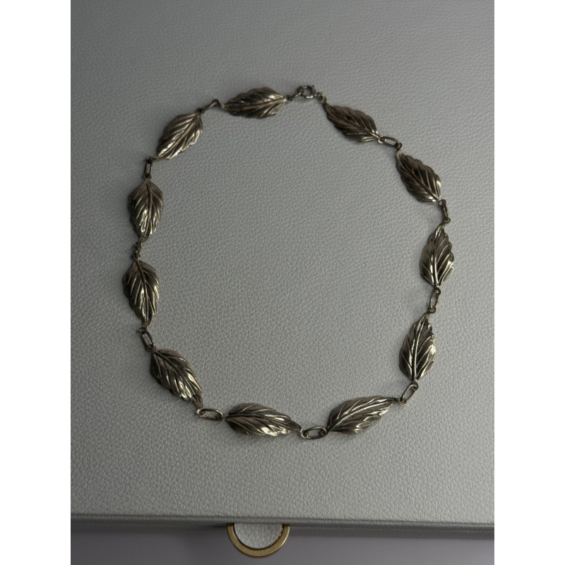 Danecraft 925 Sterling Silver Leaves Necklace Length 15 Inch